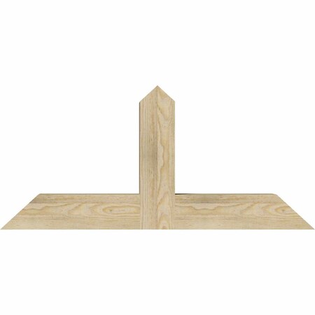 Ekena Millwork Portland Rough Sawn Timber Gable Bracket, Douglas Fir, 36"W x 16"H x 4"D x 4"F, 11/12 Pitch GBW036X16X0404POR00RDF